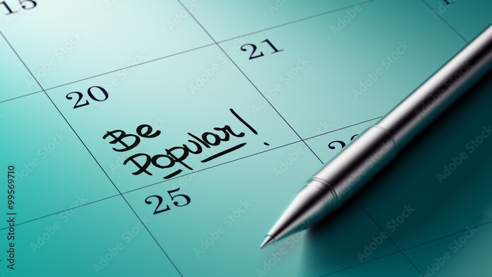 Closeup of a personal agenda setting an important date written w Closeup of a personal agenda setting an important date written w