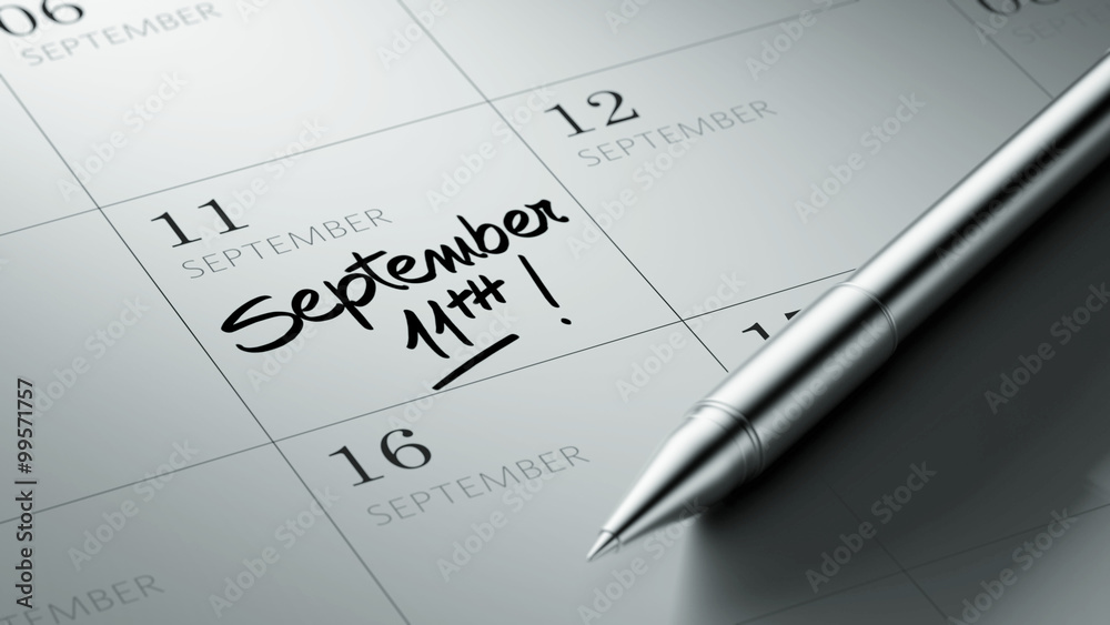 Closeup of a personal agenda setting an important date written w Closeup of a personal agenda setting an important date written w