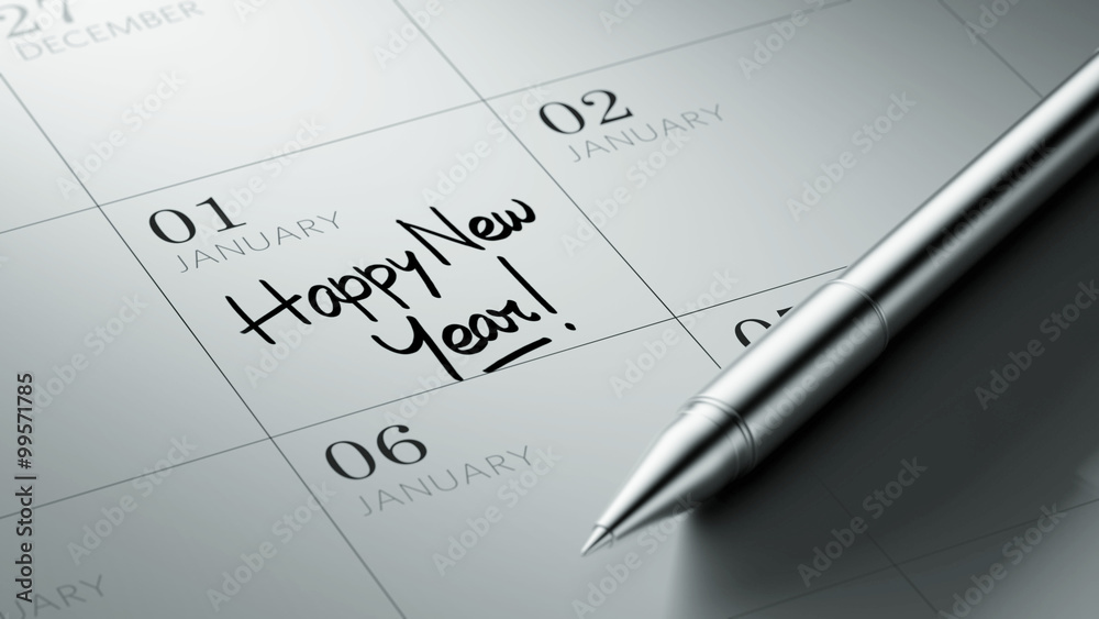 Closeup of a personal agenda setting an important date written w Closeup of a personal agenda setting an important date written w
