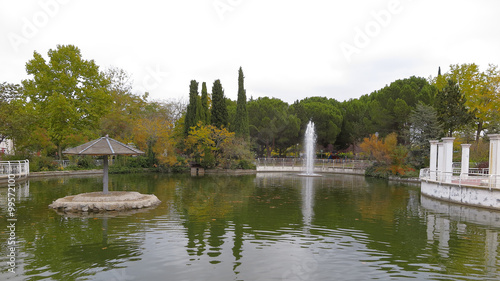 pond in the city