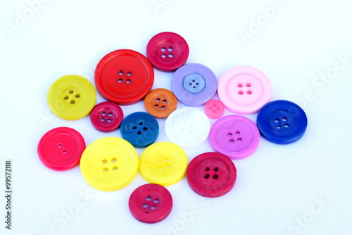 Colourful buttons isolated