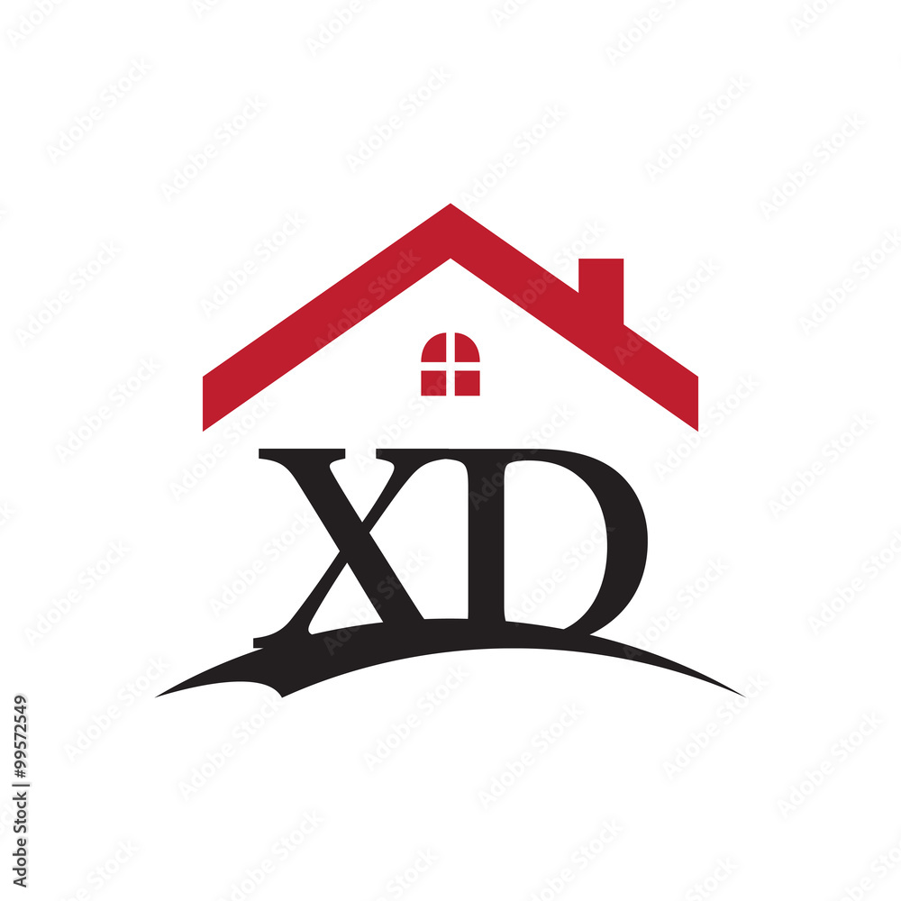 innitial letter logo with roof and window innitial letter logo with roof and window