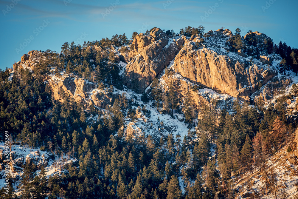 Arhtur Rock in winter scenery