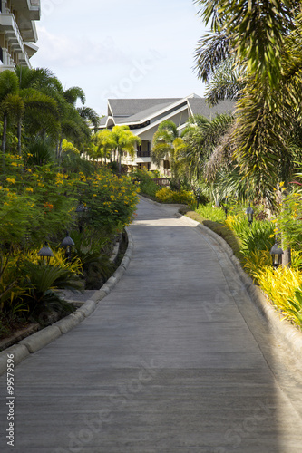 Fototapeta Naklejka Na Ścianę i Meble -  Holiday villas on Boracay island, Philippines