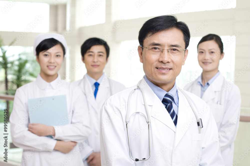Portrait of a professional medical team Portrait of a professional medical team