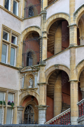 Spiral staircase, Lyon, France