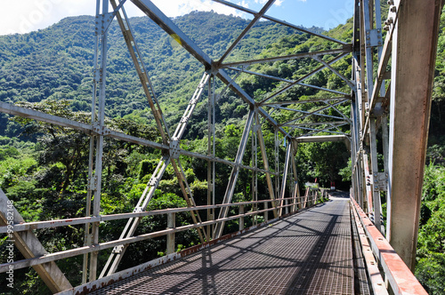 Metal Bridge in Guatemala photo