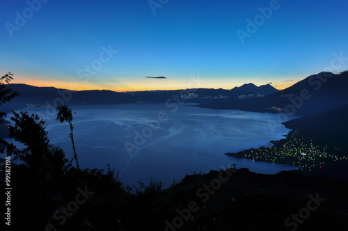 Sunrise at Lago Atitlan, Guatemala photo