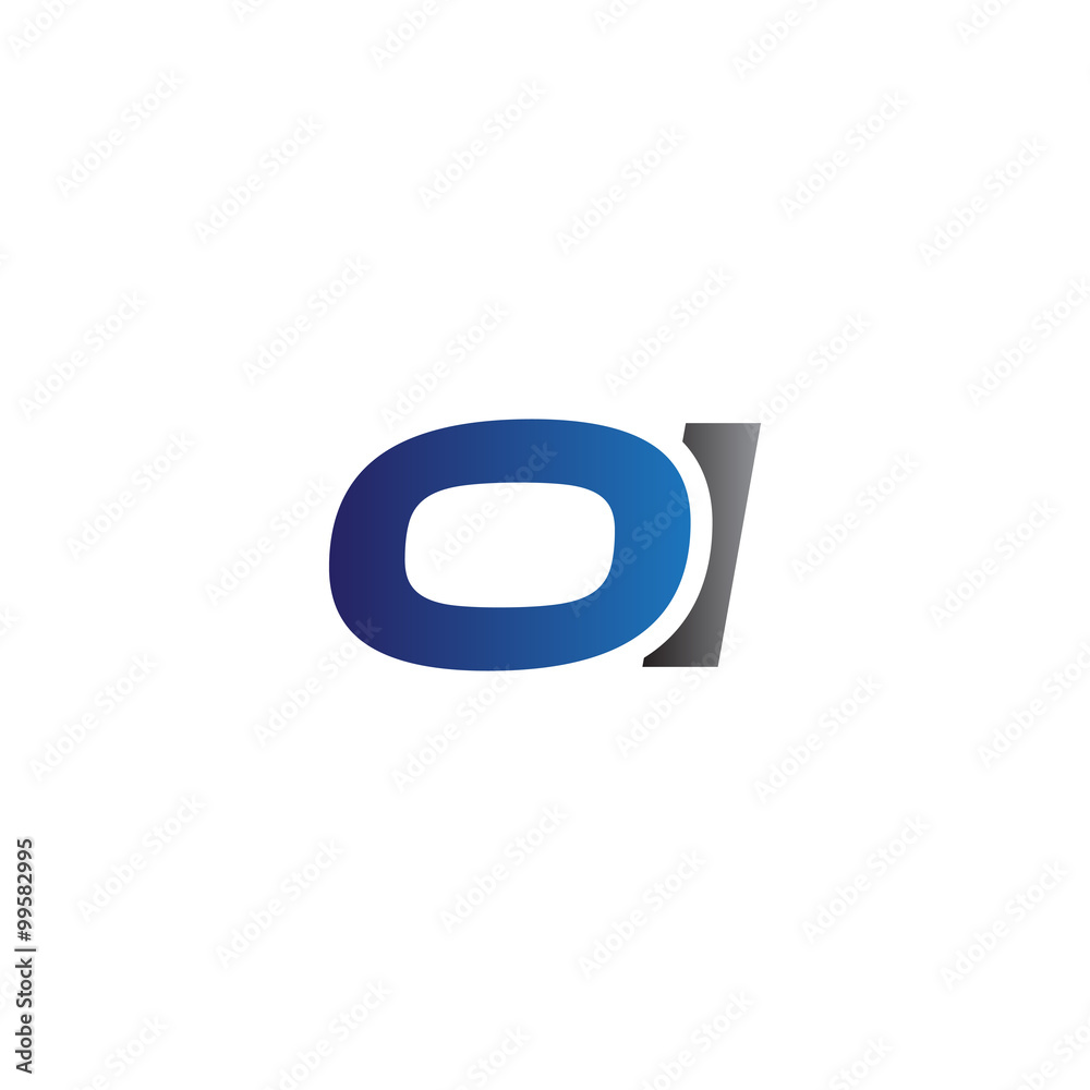 Simple Modern letters Initial Logo oi Simple Modern letters Initial Logo oi
