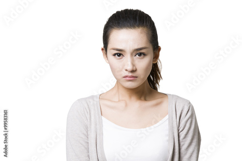 Angry young woman