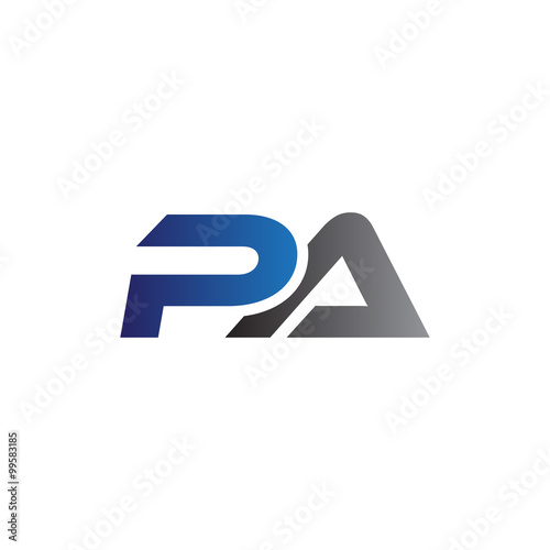 Simple Modern letters Initial Logo pa