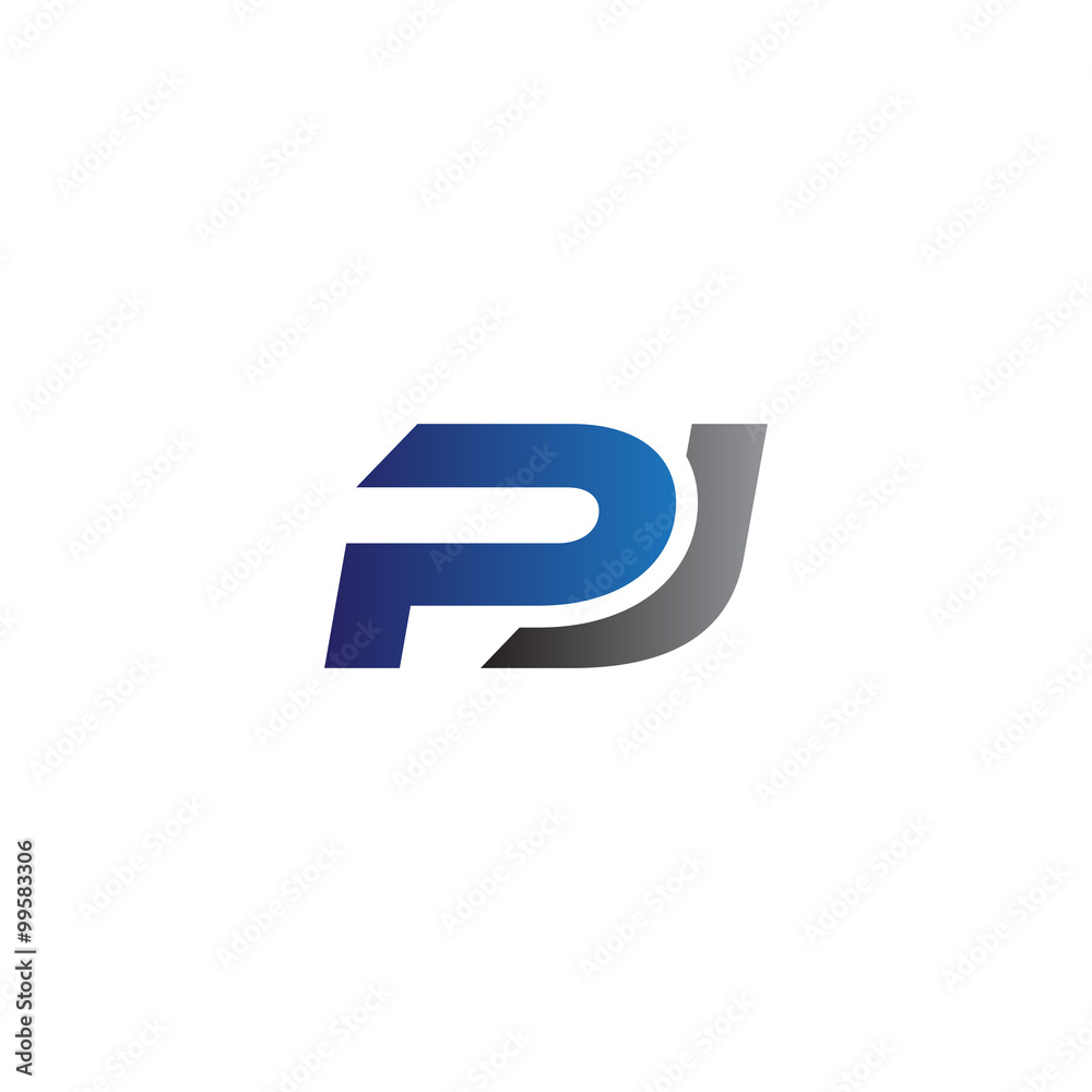 Simple Modern letters Initial Logo pj Simple Modern letters Initial Logo pj