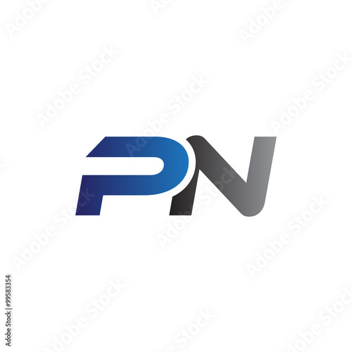 Simple Modern letters Initial Logo pn