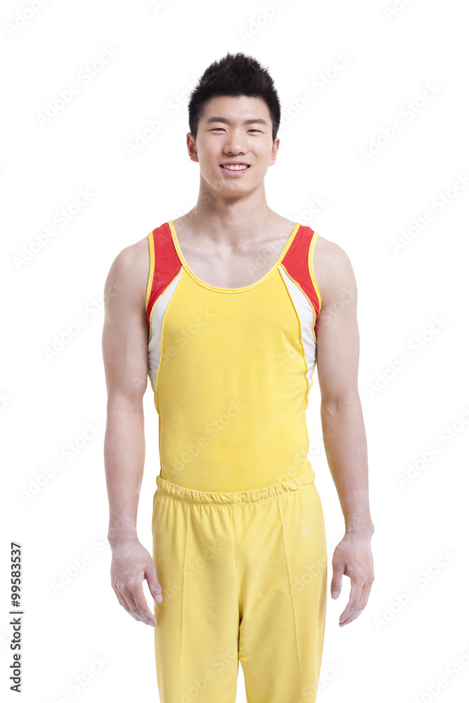 Portrait of gymnastic athlete