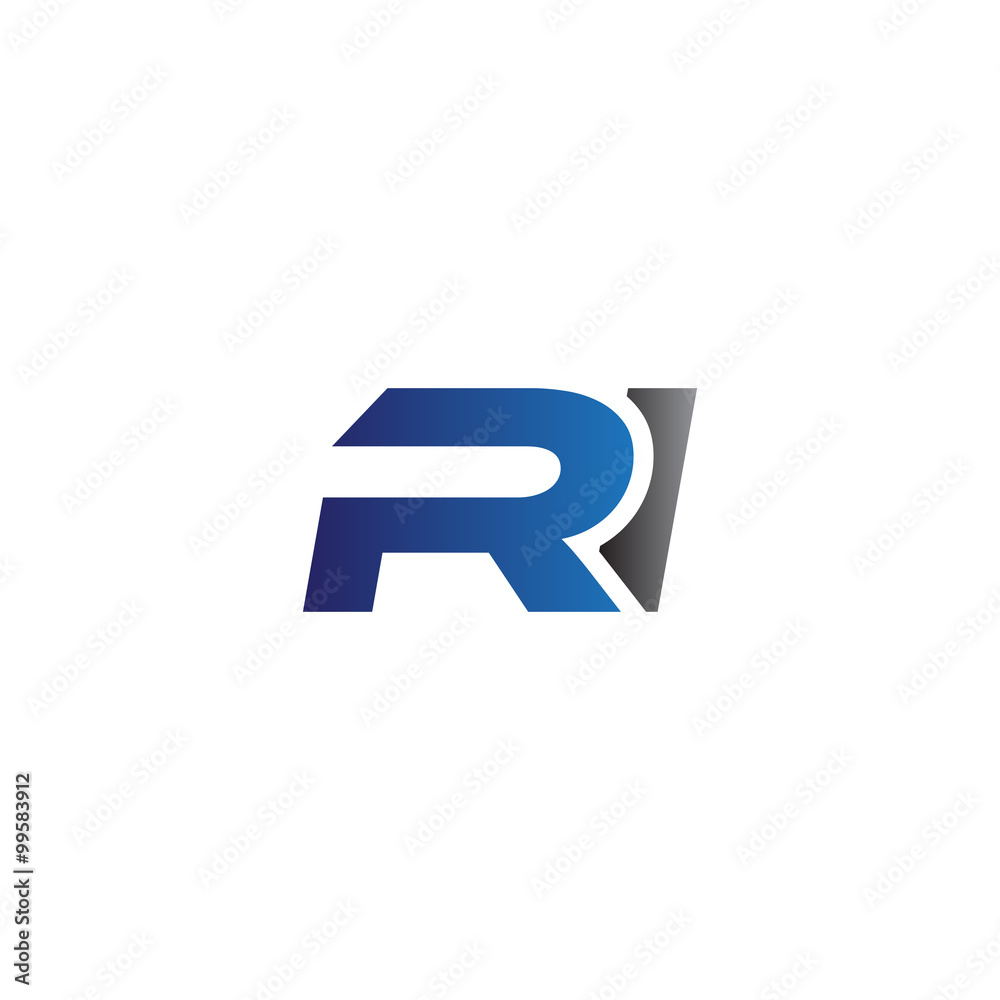 Simple Modern letters Initial Logo ri Simple Modern letters Initial Logo ri