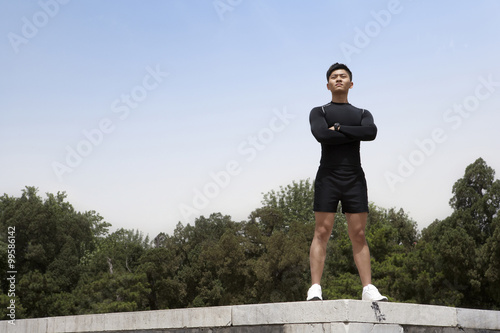 Quadro su tela Athlete Folding His Arms