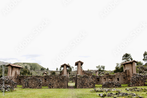 Ruin Wiracocha Raqchi Temple of Viracocha at C photo