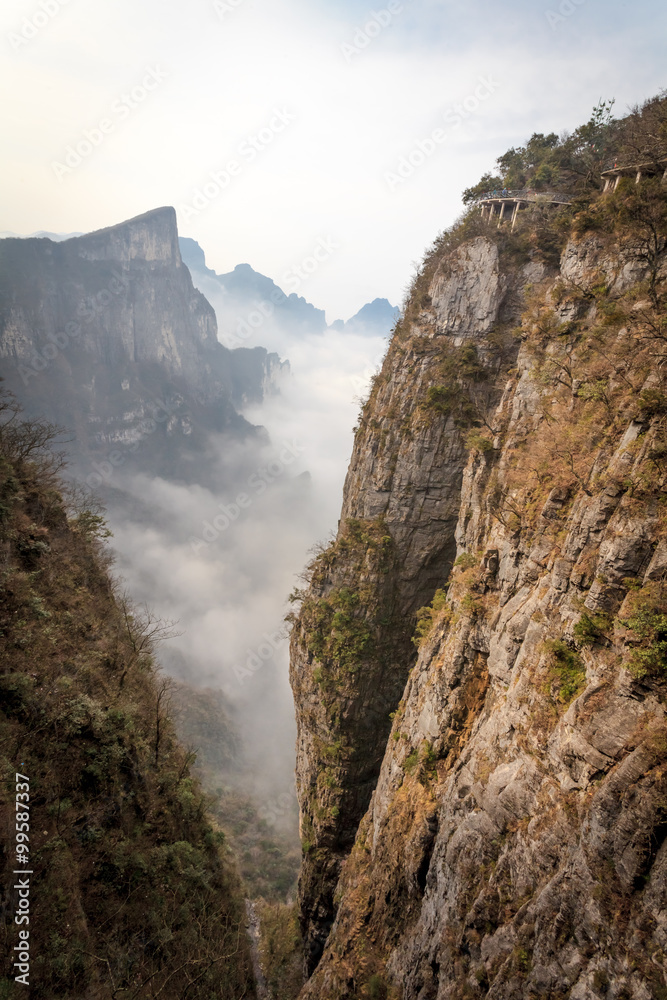 Tian Men Mountains in Zhangjiajie
