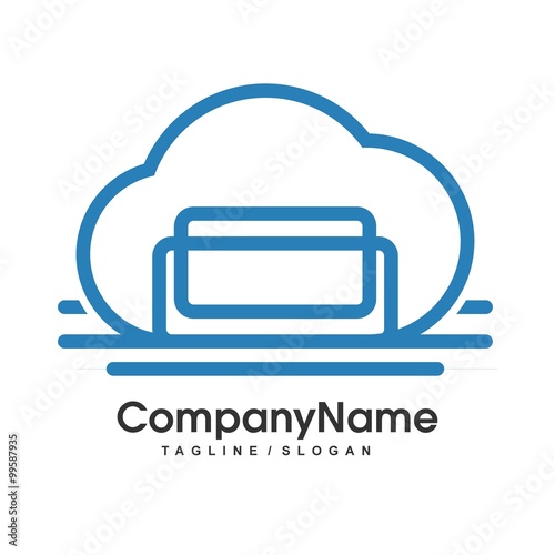 Cloud logo icon Vector