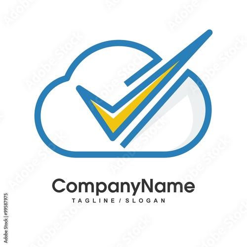 Cloud logo icon Vector