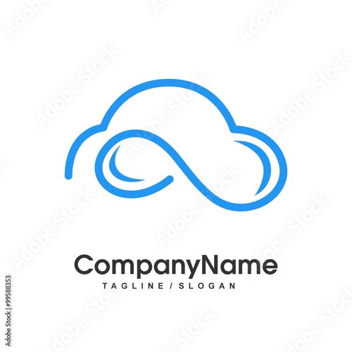 Cloud logo icon Vector