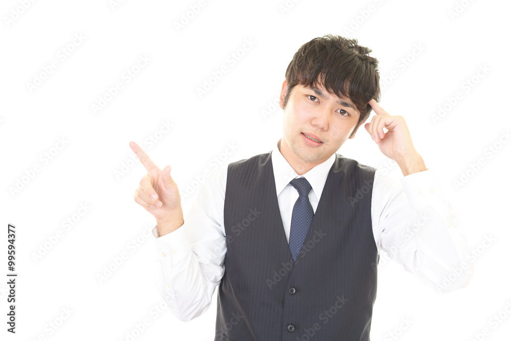 苦悩するビジネスマン 苦悩するビジネスマン