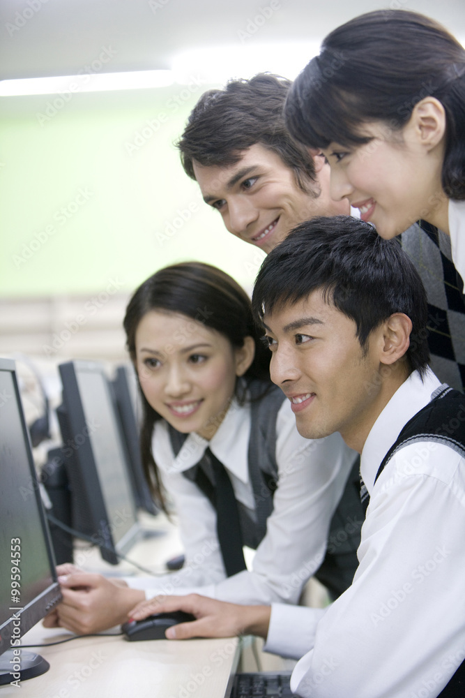 Students in the computer lab Students in the computer lab