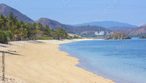 Tropical beach and clean ocean water.   © trubavink
