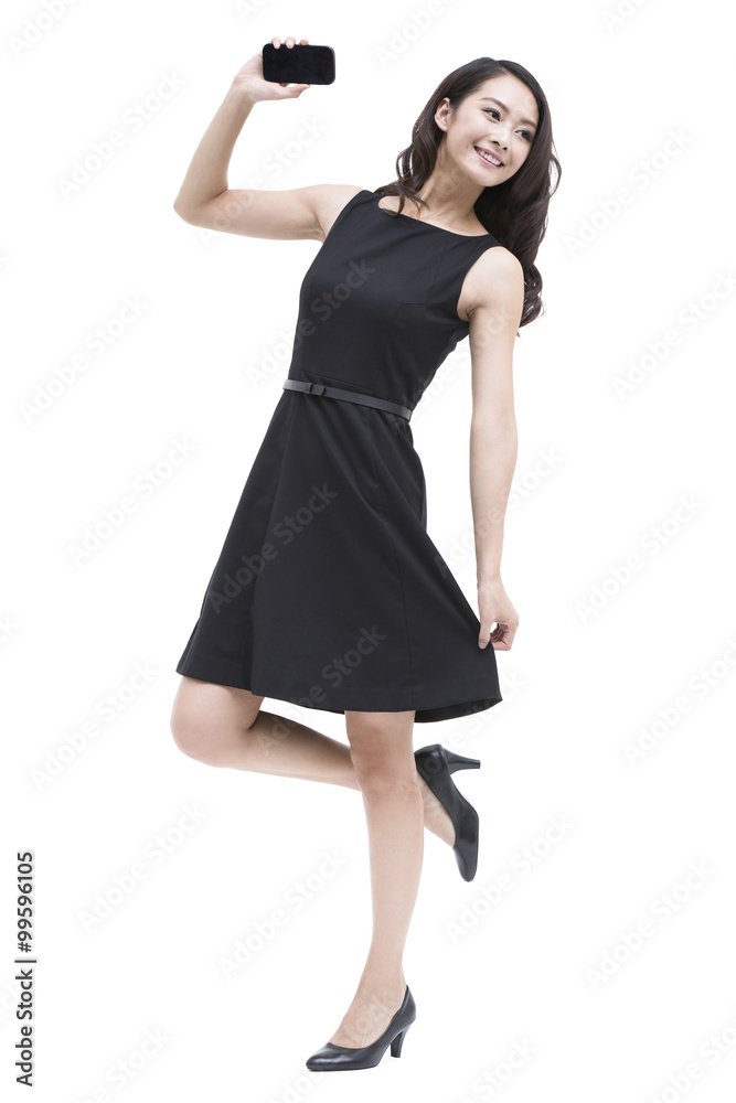 Young businesswoman with smart phone Young businesswoman with smart phone