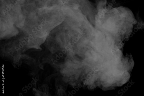 Abstract gray smoke hookah. Inhalation.