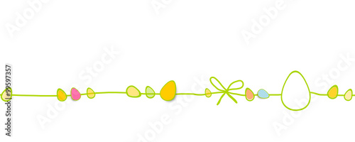 Schleife Band Banner Hase Ostern Eier Grün