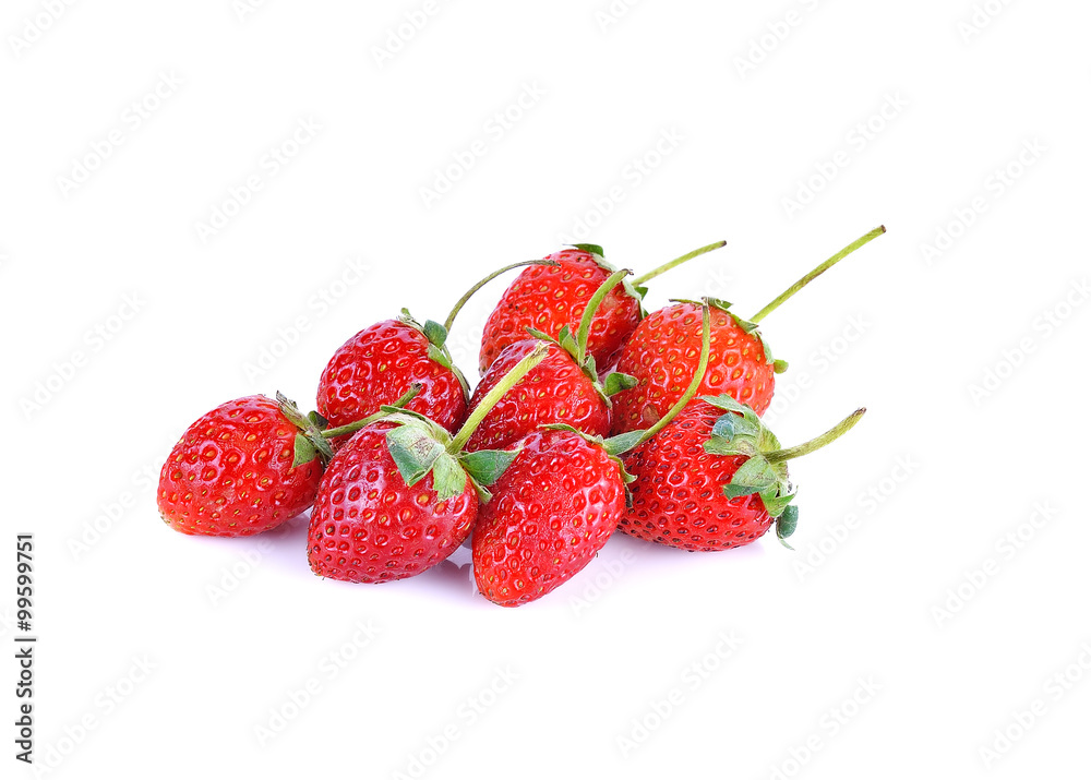 Fresh strawberries isolated on white background Fresh strawberries isolated on white background