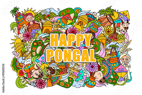 Happy Pongal celebration background