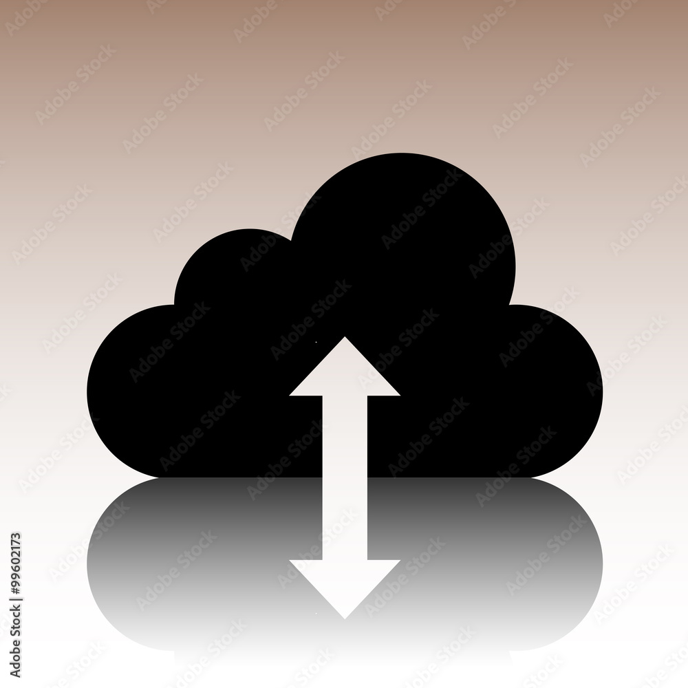 Cloud icon, vector illustration. Flat design style Cloud icon, vector illustration. Flat design style