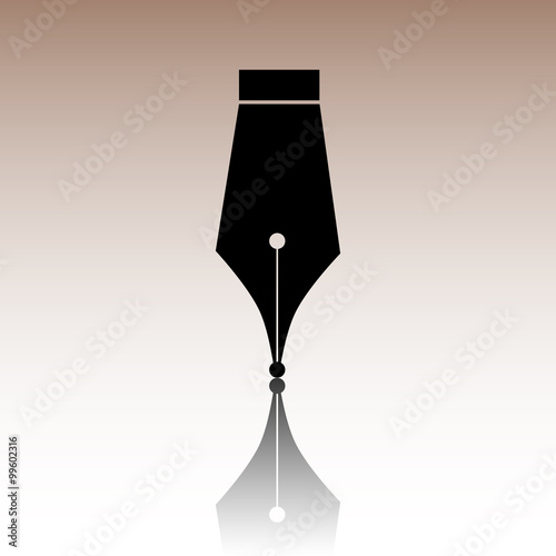 Pen icon in vector