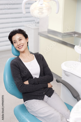 Patient in dental clinic