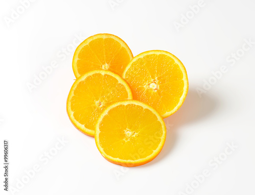 Fresh orange slices