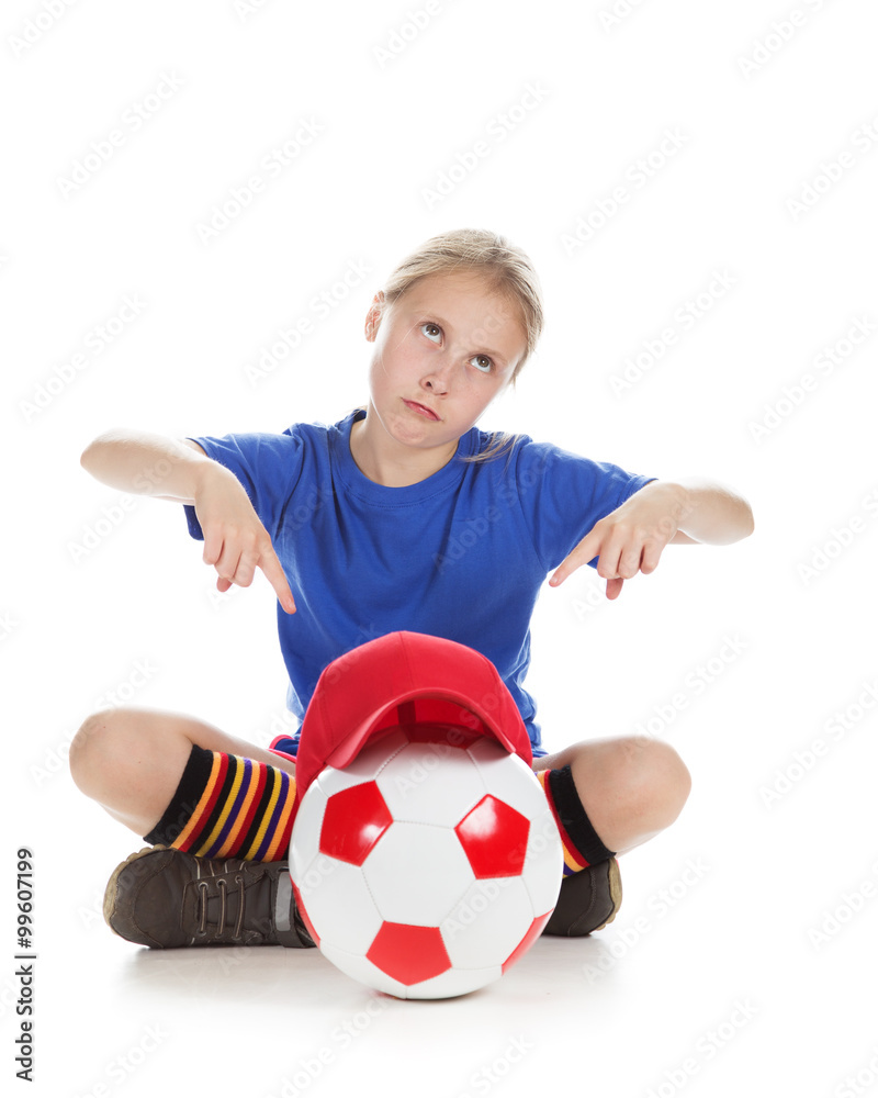 Beautiful gir with a ball.