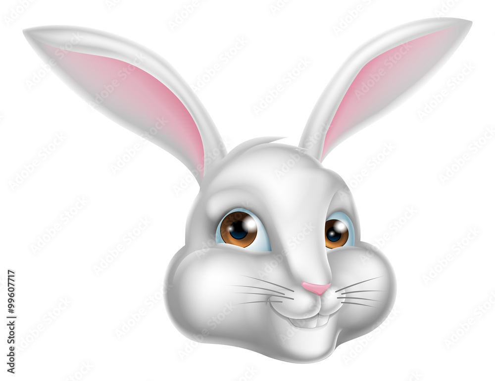 Fototapeta premium Cartoon Bunny Rabbit