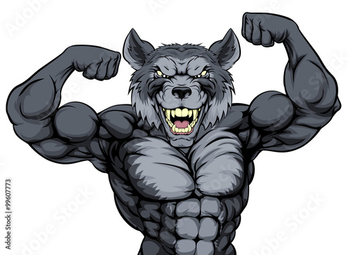 Wolf Sports Mascot