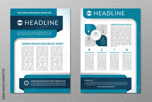 Business brochure flyer layout template. A4 size