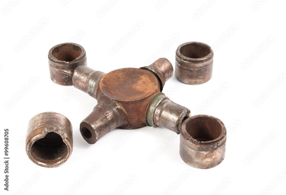 old auto parts of car