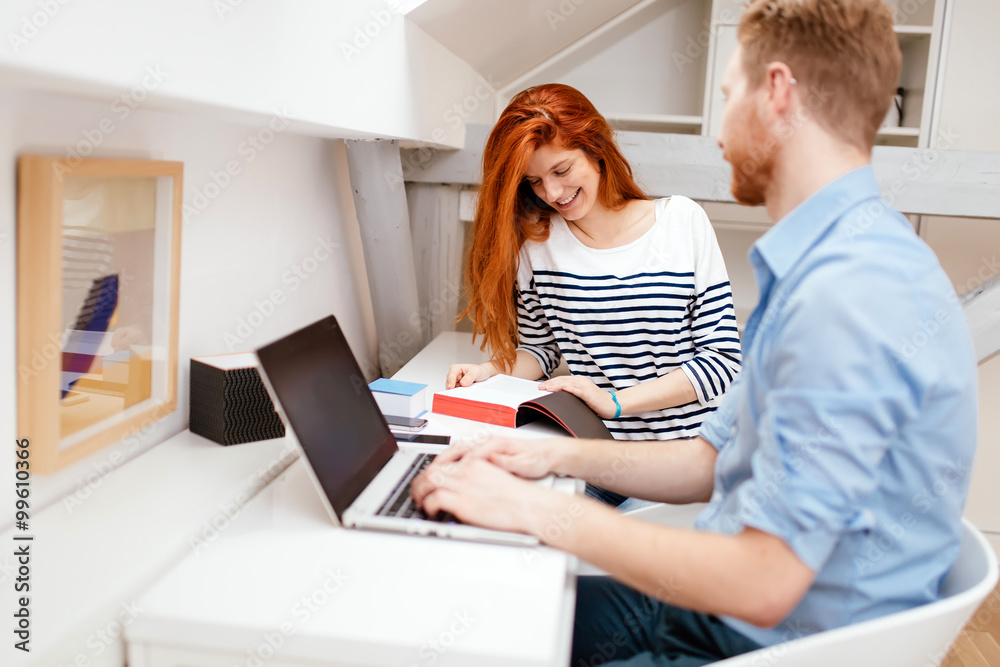 Husband and wife working from home Husband and wife working from home