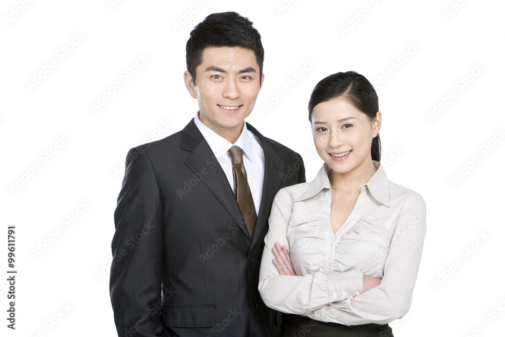 Portrait of two business people Portrait of two business people