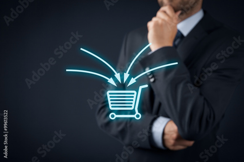 Fototapeta E-commerce marketing