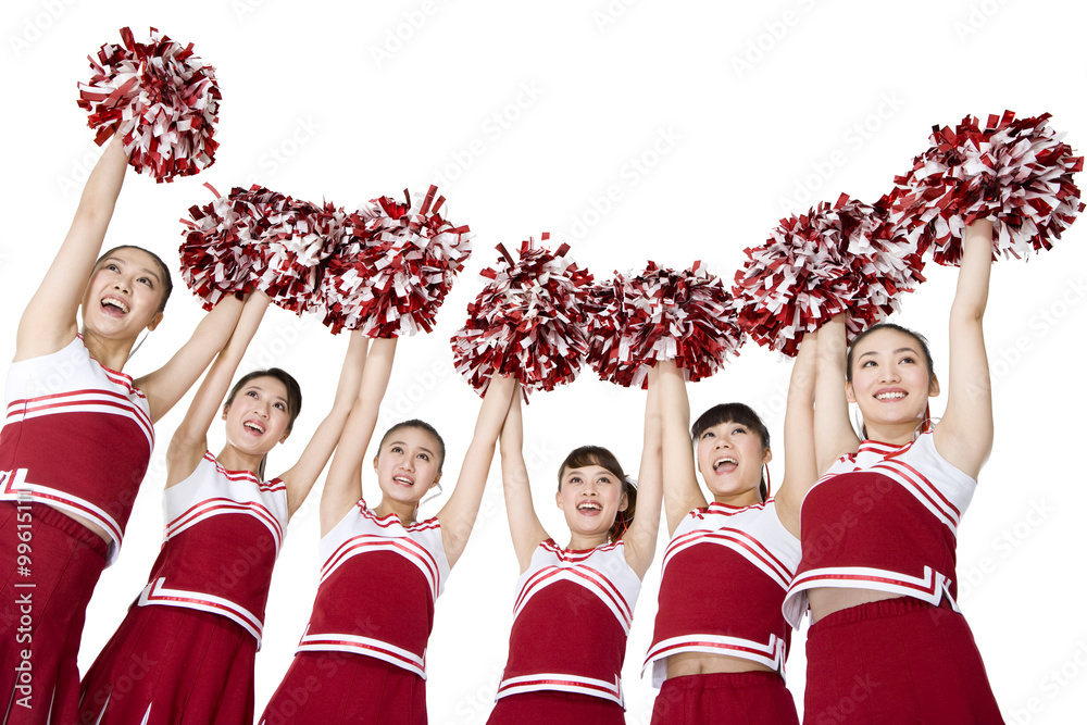 Fototapeta premium Cheerleaders in action