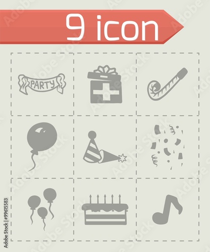 Vector Party icon set