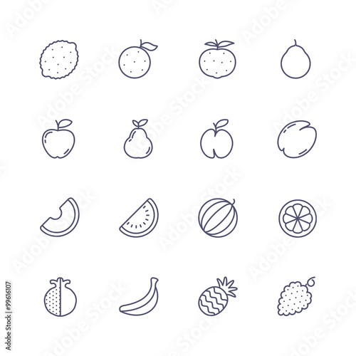 Fruits icons