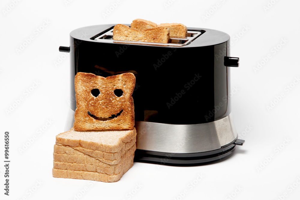 smiling toaster Stock Photo | Adobe Stock