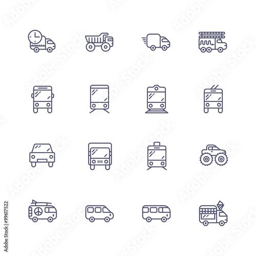 Transport icons